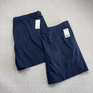 Y2K 2004 NWT* Reebok Athletic Fleece Shorts Navy Blue Training Size 4XL READ